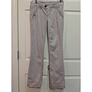 BKE Casuals Mollie Bootcut Khaki Pants Tan Low Rise Size 26